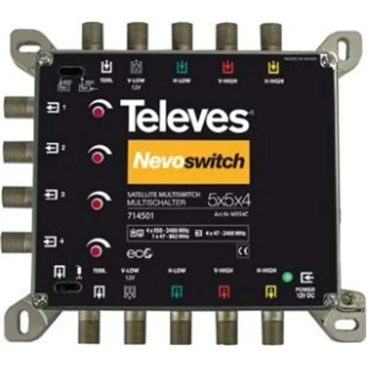 'Televes – nivoswitch 5 x 5 x 4 ''F des Terminal-Wasserfall