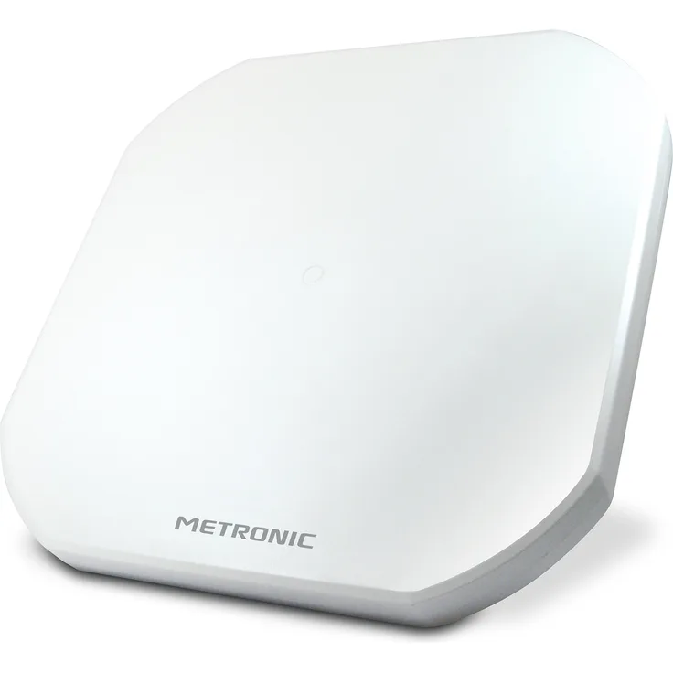 Metronic 498147 Flache Satellitenschüssel - Idealer digitaler Empfang - LNB Twin Weiß
