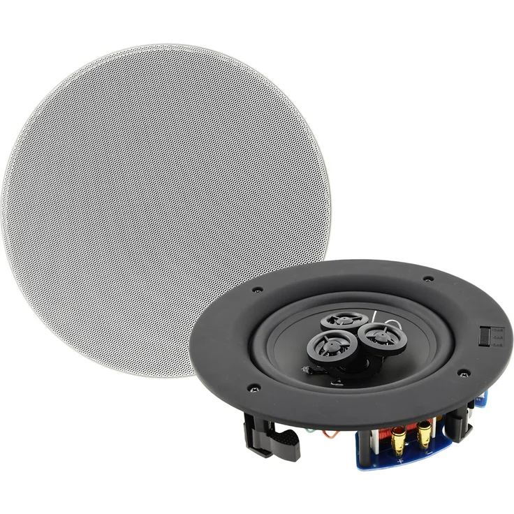 Einbaulautsprecher ''CTE-30W '', 2-Wege 80W, 8Ohm, 234x67mm, Rund, weiß