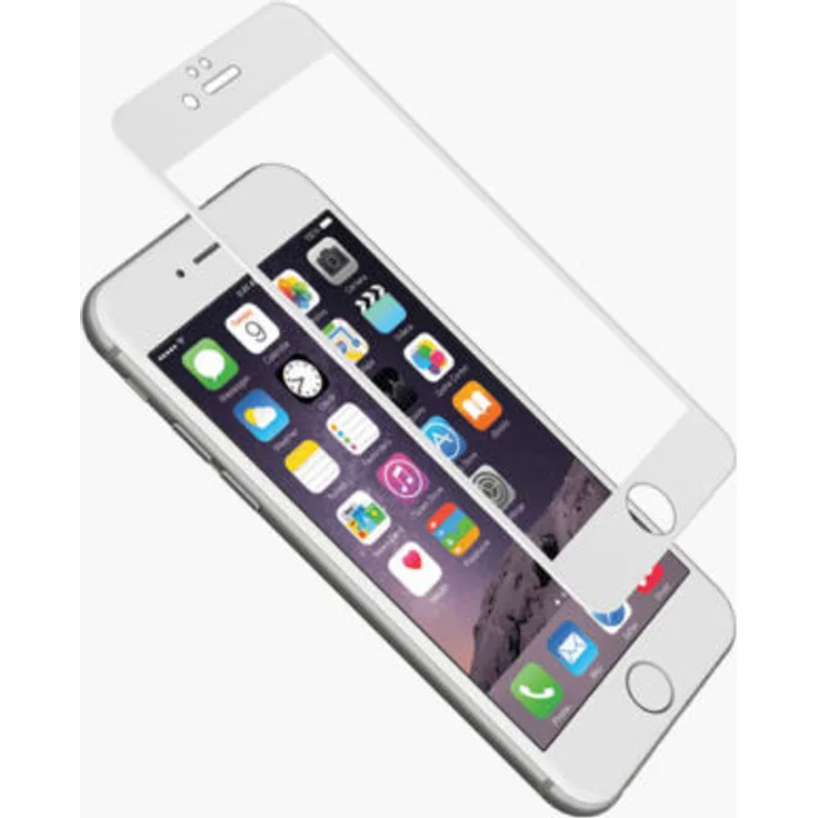 Cygnett CY1731 AeroCurve randlose Panzerglas Schutzfolie für Apple iPhone 6-6S 9H (3D Touch) weiß