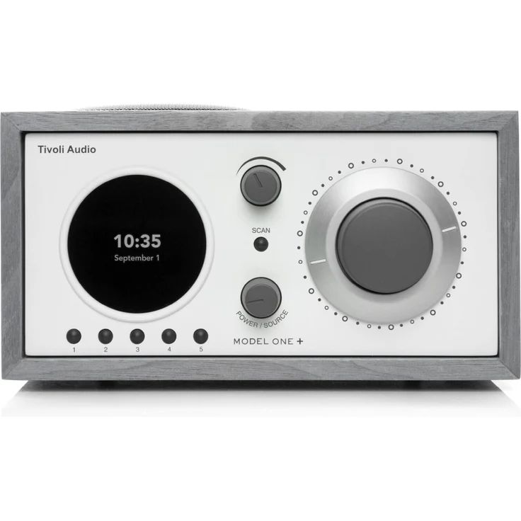 Tivoli Audio Model One + Grau-Weiß Radiowecker, weiß, grau – Bild 1