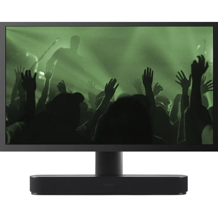 Flexson Einstellbarer TV-Standfuß für Sonos Beam - Schwarz