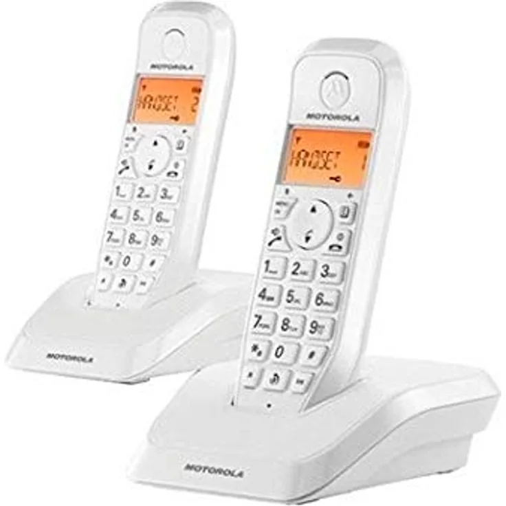 Motorola S12 Duo Telefon (DECT, Desktop, Weiß, Digital, Multi, LCD)