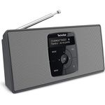 TechniSat DIGITRADIO 2 S Tischradio mit Bluetooth, OLED-Display, schwarz