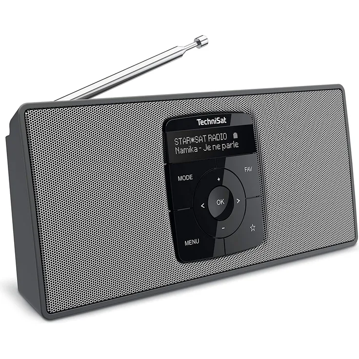 TechniSat DIGITRADIO 2 S Tischradio mit Bluetooth, OLED-Display, schwarz