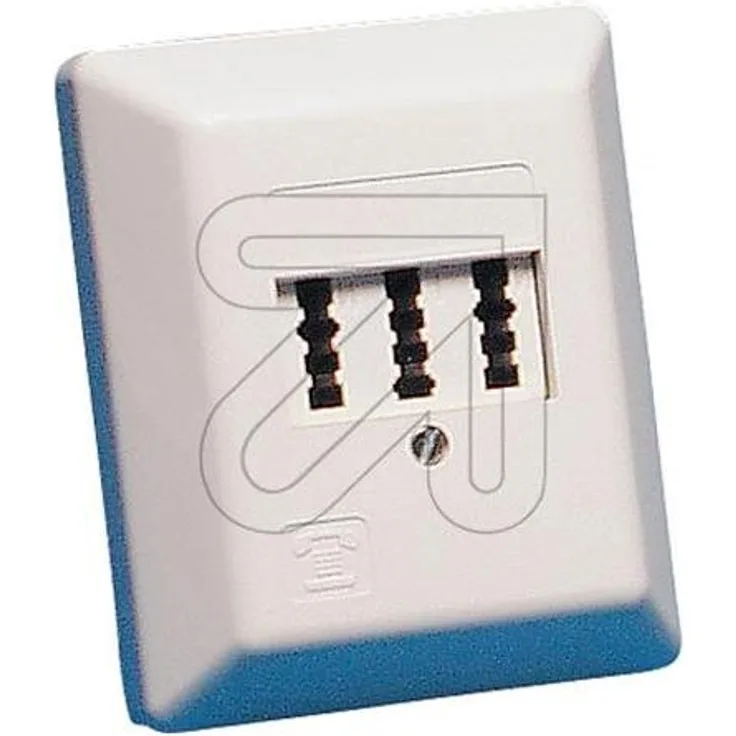 Rutenbeck TAE 2x6/6 NFF AP Telefon-Anschlussdose