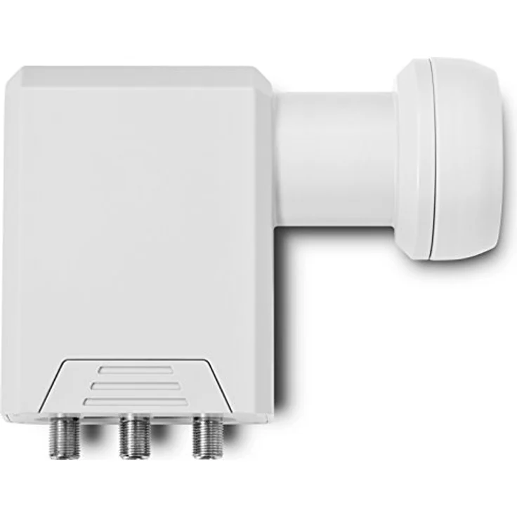 TechniSat SCR LNB - Einkabel-LNB (mit 2 Legacy-Ausgängen, Mehrteilnehmer-Versorgung über ein Koax-Kabel, ideal für Multituner-Geräte) weiß