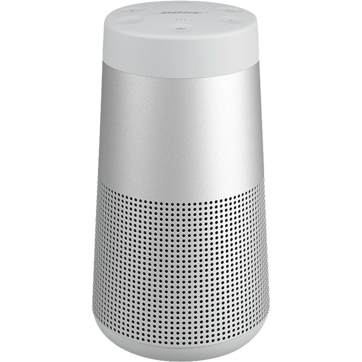 Bose SoundLink Revolve, tragbarer Bluetooth - Lautsprecher (mit kabellosem 360°-Surround-Sound), Silber – Bild 1