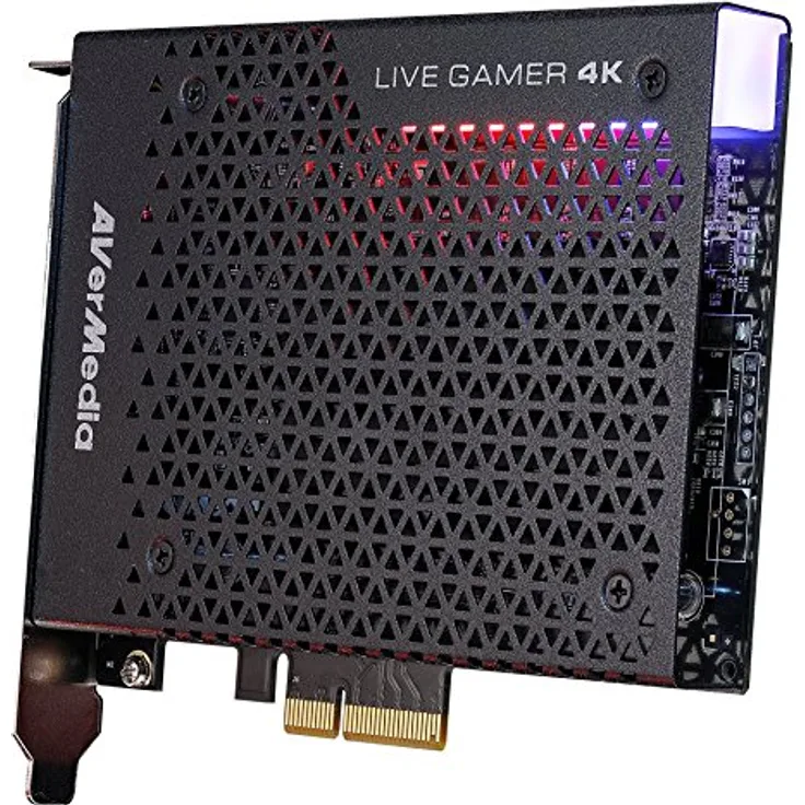 AVerMedia 4K-Live-Gamer, 4Kp60 HDR-Passthrough, PCI-E, extrem niedrige Latenzzeit, ideal für Xbox, PlayStation und PC, PowerDirector 15 enthalten (GC573)