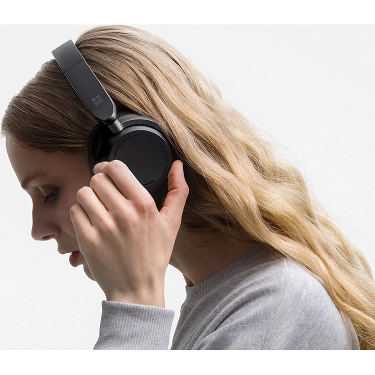 Microsoft Surface Headphones 2 Over-Ear-Kopfhörer, mit Bluetooth, Mikrofon, Noise Cancelling, schwarz – Bild 6