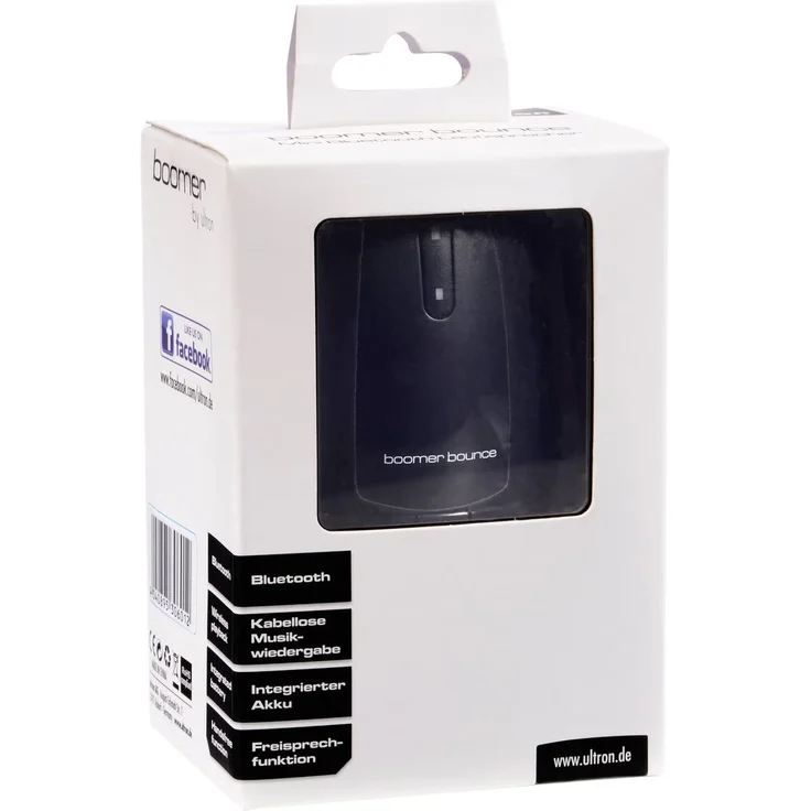 Ultron Boomer Bounce Mini Bluetooth-Lautsprecher mit Mikrofon, schwarz – Bild 5