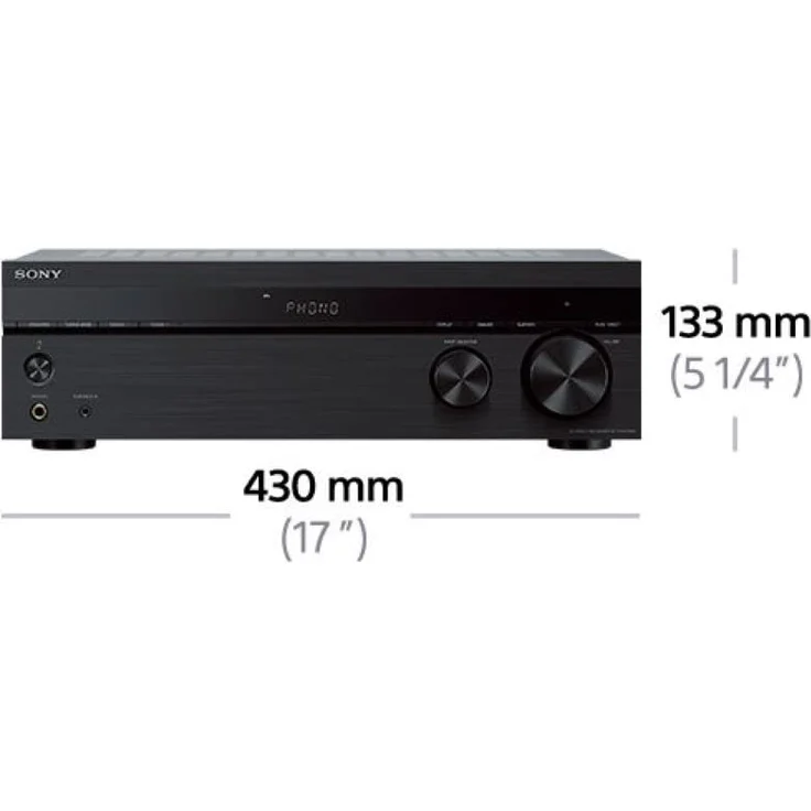 Sony STR-DH190 Verstärker (2-Kanal, Verbindung mit Smartphone und Bluetooth, Phono Input für Plattenspieler) schwarz – Bild 5