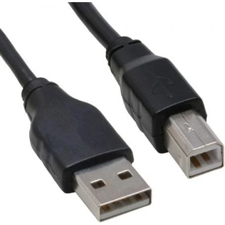 InLine USB 2.0 Kabel, A an B, schwarz, 5m (34555X) – Bild 1