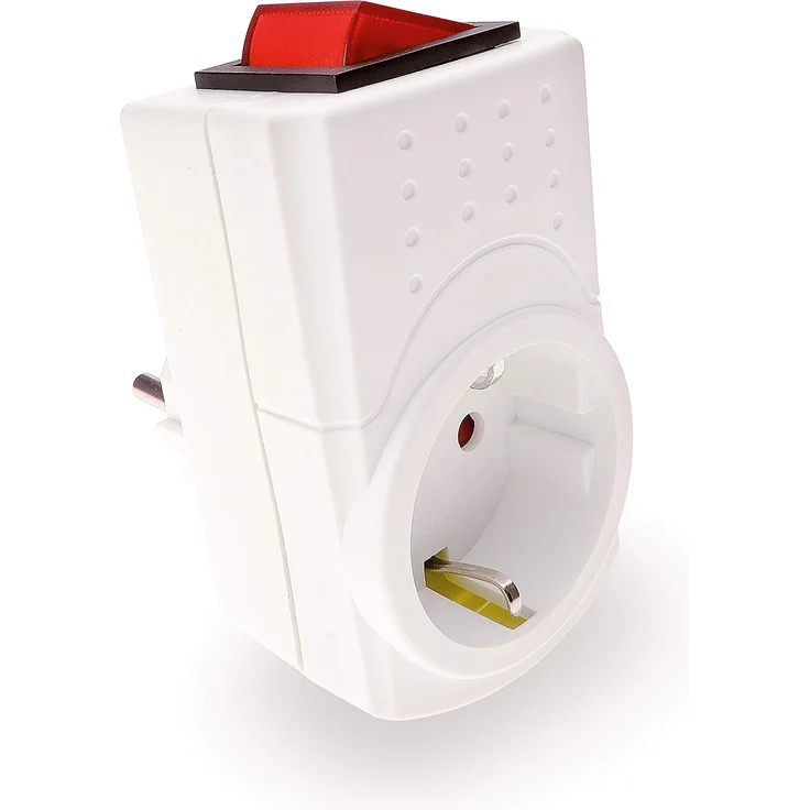 Zwischenstecker mit Schalter von 4smile.shop | beleuchtet – Bild 1