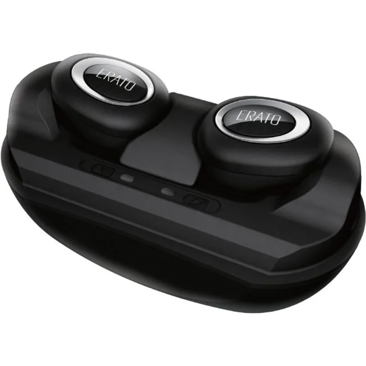 ERATO Muse 5 - kabellose Lifestyle Bluetooth Kopfhörer mit FitSeal & 3D Surround Sound - Schwarz