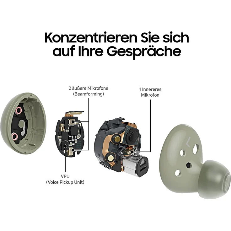 Samsung Galaxy Buds2 SM-R177 True Wireless In-Ear-Kopfhörer mit Bluetooth, Noise Cancelling, wasserdicht, violett (2021) – Bild 4