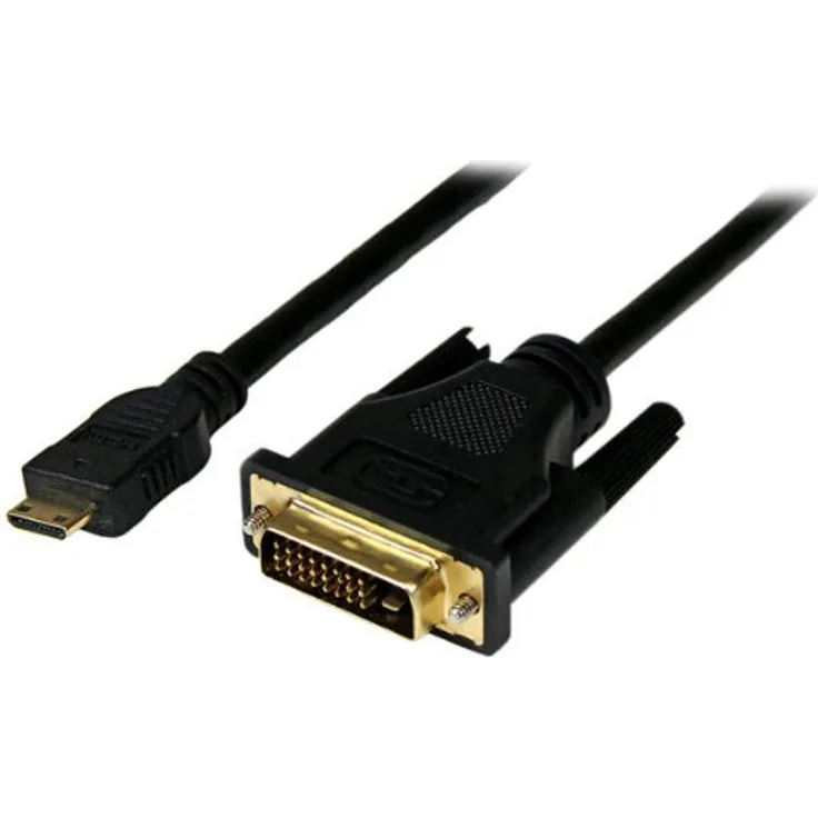 StarTech.com 1m Mini HDMI auf DVI Kabel, mini HDMI Typ-C - DVI-D Adapterkabel, St-St