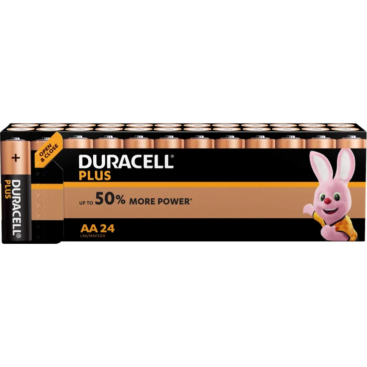Duracell Plus AA Mignon Alkaline Batterien LR6, 24er Pack [Amazon Exclusive] – Bild 1