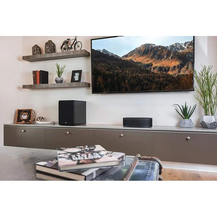 Yamaha MusicCast 50 WX-051 Multiroom-Lautsprecher mit Alexa, Webradio, geeignet für Indoor, schwarz – Bild 4