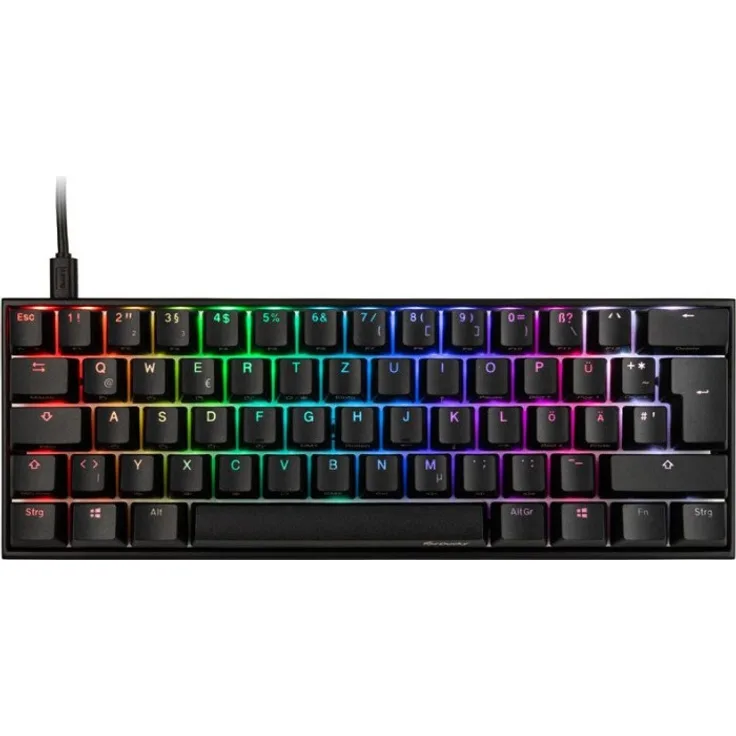 Ducky Mecha Mini TKL PBT schwarz, MX SILENT RGB RED, USB, DE QWERTZ (DKME1961ST-SDEPDAAT1 / DKME2061ST-SDEPDAAT1) 