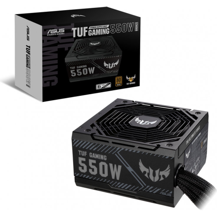 ASUS TUF Gaming 550W Netzteil (80 Plus Bronze, 0db-Technologie, 80cm 8-Pin CPU-Anschluss)