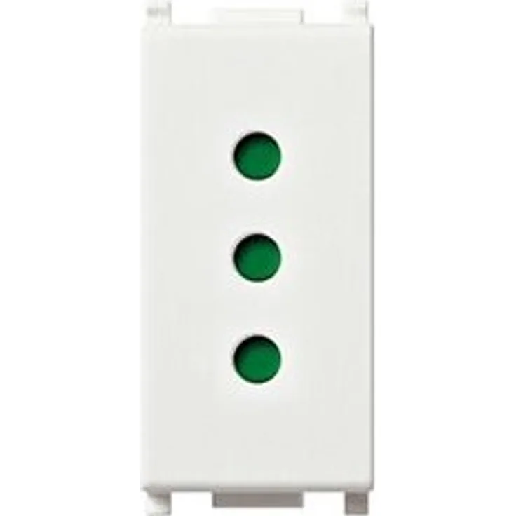 VIMAR Stecker 2P + T 10 A P11 der Serie Plana weiß
