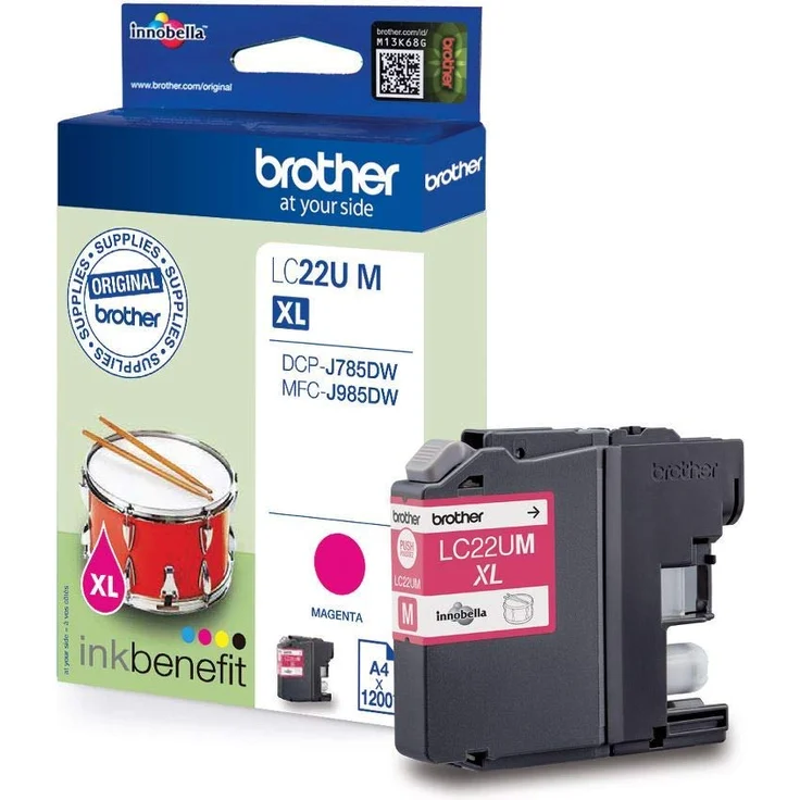 Brother Original XL-Tintenpatrone LC-22UM magenta (für Brother MFC-J985DW und DCP-J785DW) – Bild 1
