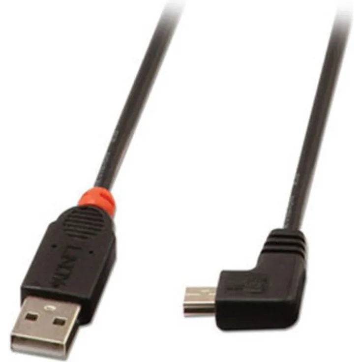 Lindy USB 2.0 Typ A-Mini-B 90° 0.5m Mini-B Stecker rechts