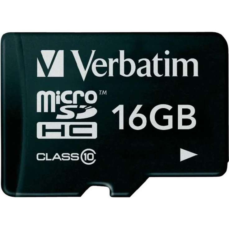 Verbatim microSDHC 16GB Speicherkarte - SD-Karte - Klasse 10 - schwarz – Bild 1