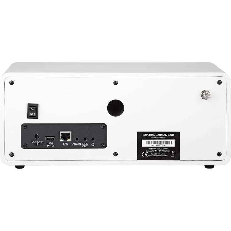 Imperial Dabman i200 22-232-00 Tischradio DAB+/UKW/Internetradio mit WLAN, Spotify Connect, TFT-Display, weiß – Bild 4