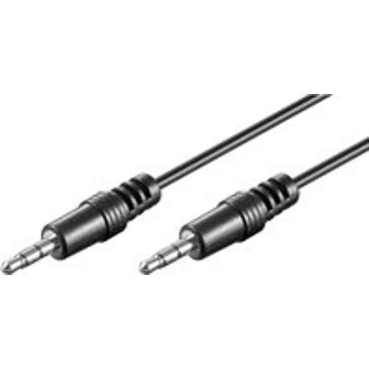 Goobay 51658 Audio Verbindungskabel AUX, 3, 5 mm Stereo, CU, Klinke 3, 5 mm Stecker (3-Pin, Stereo) - Klinke 3, 5 mm Stecker (3-Pin, Stereo)