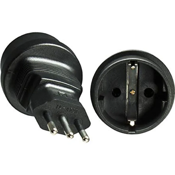 EFB-Elektronik GmbH Stromadapter Italien YL-4523,ITA 3pin Stecker/CEE 7/3 Buchse (EB515.4)