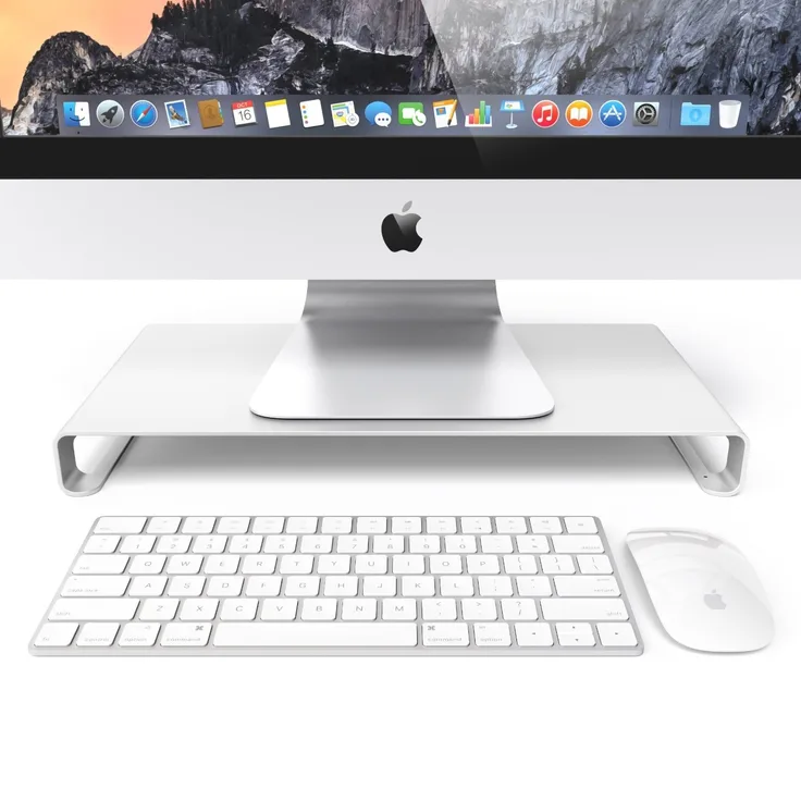 desire2 Universal Monitor Riser Ständer Silber