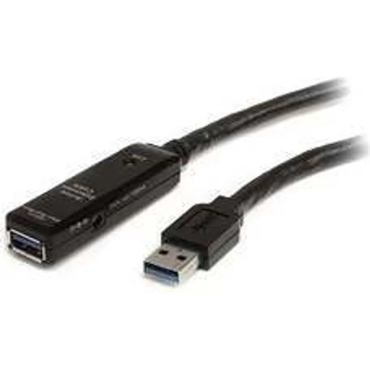 StarTech.com 5 m aktives USB 3.0 Verlängerungskabel - Stecker/Buchse - USB 3.0 SuperSpeed Kabel Verlängerung - USB-Verlängerungskabel - USB Typ A (M) bis USB Typ A (W) - USB 3.0 - 5 m - aktiv - Schwarz - für P/N: PEXUSB3S44V