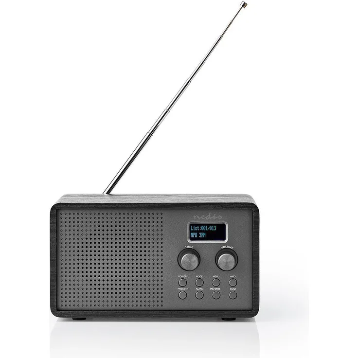DAB+-Radio 4,5 W UKW Uhr- und Alarmfunktion Schwarz