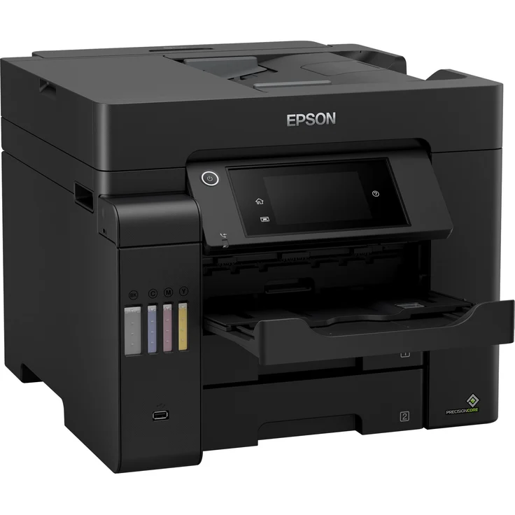 Epson EcoTank ET-5850 4-in-1 Tintenstrahl-Multifunktionsgerät (Drucker, Scanner, Kopierer, Fax) Auflösung: 1200 x 4800, USB, LAN, WLAN, Mobile Print, AirPrint, Wi-Fi Direct, Cloud Print (C11CJ29401) – Bild 1