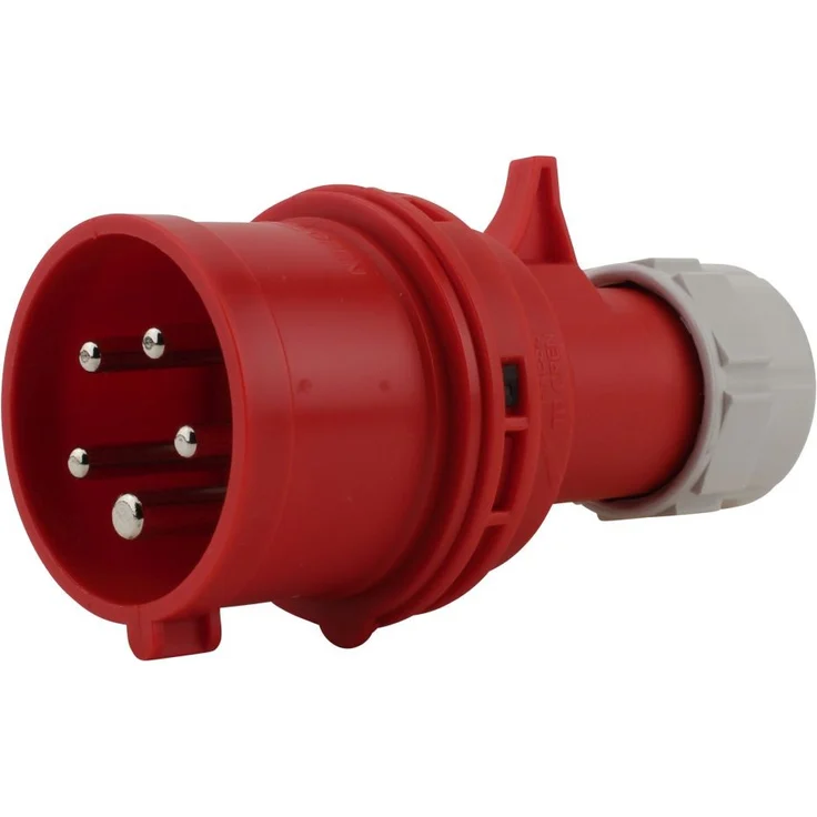 P E-Stecker'' ''5-polig 16A Phasenwender rot''''