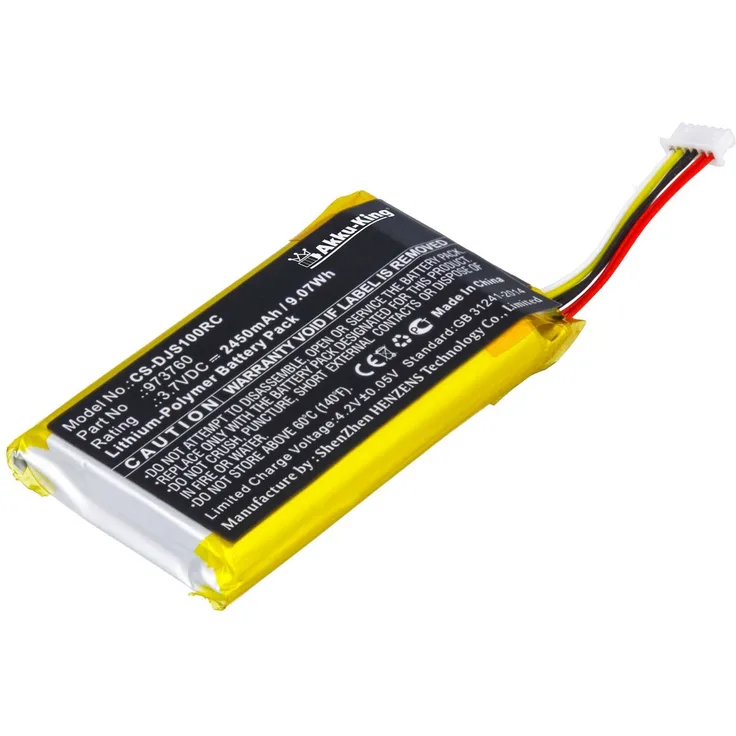 Akku-King Akku kompatibel mit DJI 973760 - Li-Polymer 2450mAh - für Mavic Air 2, Mavic Pro Controller, Spark Controller
