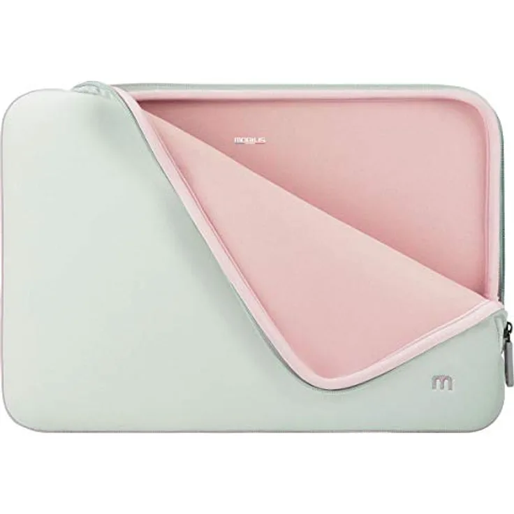 Mobilis 049006 16Zoll Laptop-Hülle Grau, Pink Laptoptasche - Laptoptaschen (Laptop-Hülle, 40,6 cm (16 Zoll), 208 g, Grau, Pink)