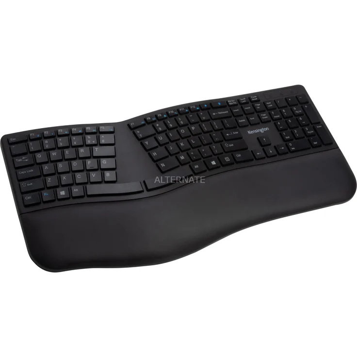 Kensington Pro Fit Ergo Wireless Keyboard - Tastatur - kabellos - 2.4 GHz, Bluetooth 4.0 - Deutsch QWERTZ - Schwarz (K75401DE) – Bild 1