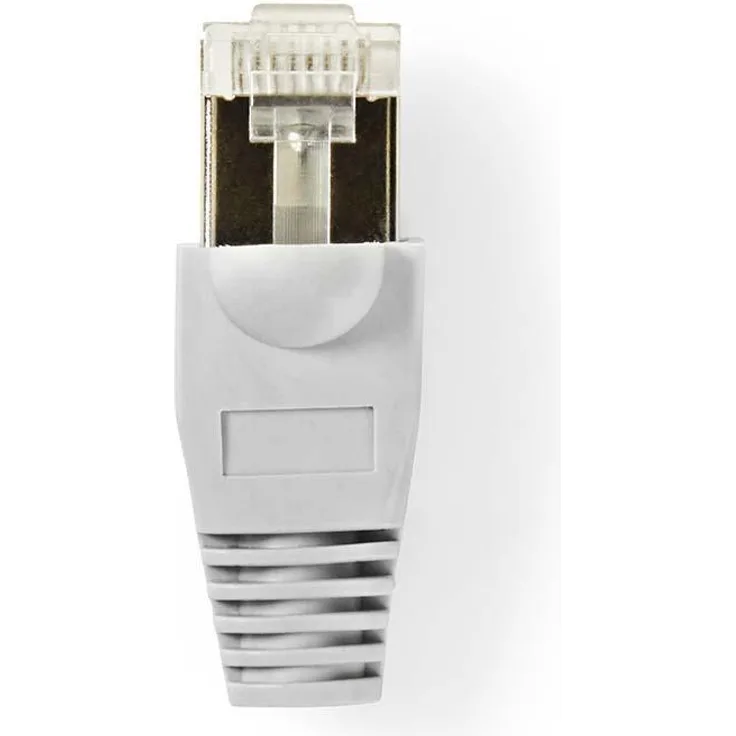 Nedis Netzwerk-Stecker Set RJ45-Stecker + Knickschutz - Für solide Cat 5 UTP-Kabe...