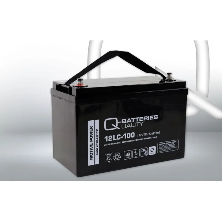 Quality-Batteries 12LC-100 - 12V 107Ah Bleiakku als zyklenfeste Ausführung