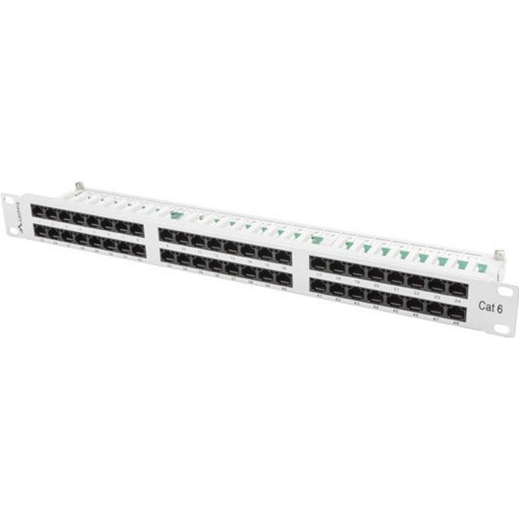 lanberg Patch Panel 48 Port 1U, CAT. 6, Grau