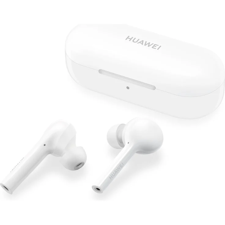 Huawei  FreeBuds Wireless In-Ear Kopfhörer, mit Bluetooth, Mikrofon 55030236, weiß – Bild 1