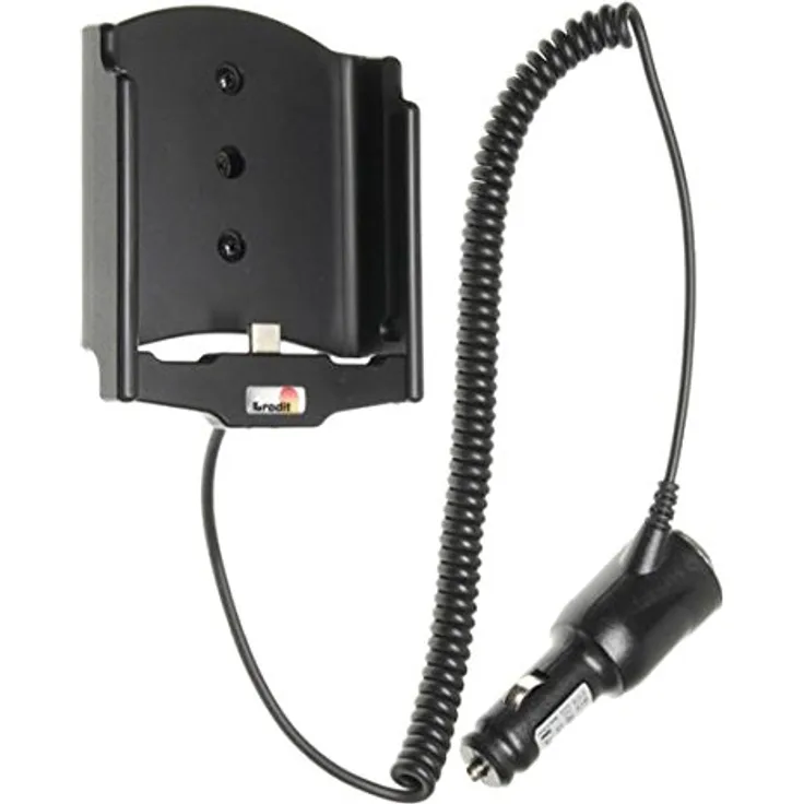 Brodit 512885 Aktiv Halterung mit Zigarettenanzünder-Stecker, schwarz