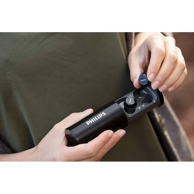 Philips ST702BK-00 In-Ear Kopfhörer mit Bluetooth, geeignet für Sport, spritzwassergeschützt, schwarz – Bild 6