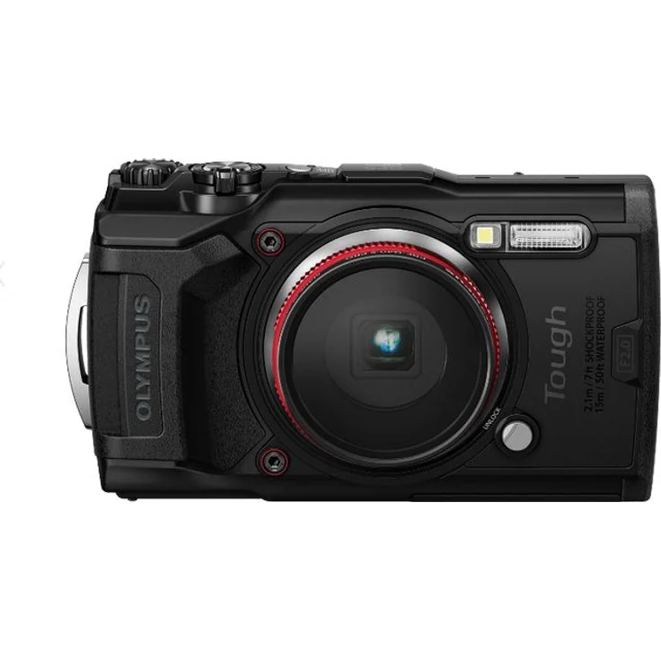 Olympus Tough TG-6 Actionkamera, 12 Megapixel Sensor, digitale Bildstabilisierung, 4x-Weitwinkel-Zoom, 4k-Video, 120fps, Wi-Fi, schwarz – Bild 1