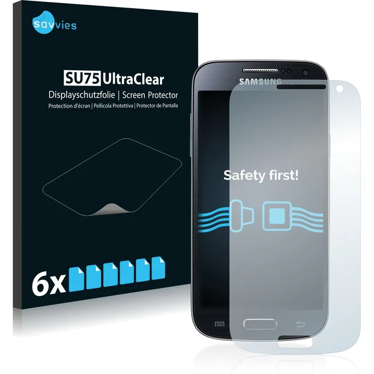 Samsung Galaxy S4 Mini LTE (4G) I9195 Schutzfolie [6er Pack] - kristallklare Displayschutzfolie Folie Displayfolie