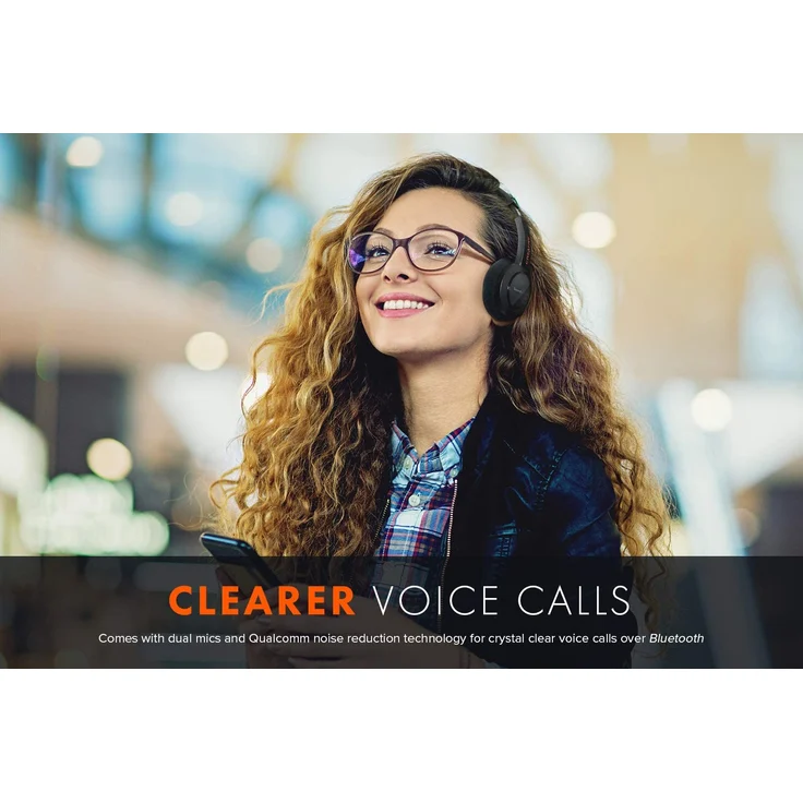 Creative Sound Blaster Jam V2 On-Ear-Kopfhörer, mit Bluetooth, Noise Cancelling, geeignet für iPhone, schwarz – Bild 7