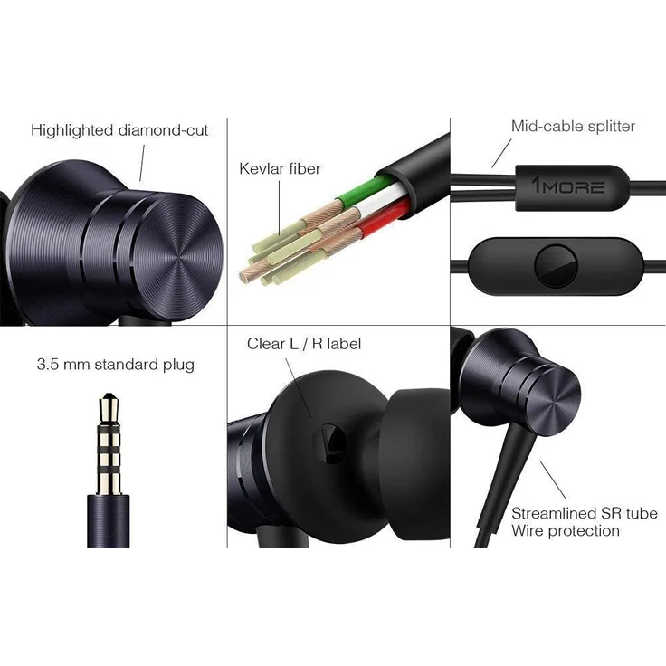 Headset Piston FIT E1009 In-Ear Kopfhörer, mit Mikrofon, schwarz – Bild 5